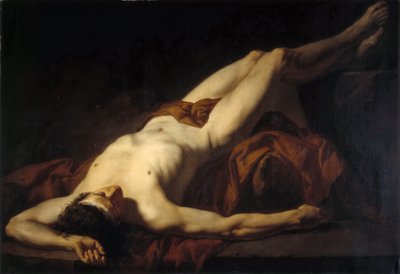 Desnudo masculino Héctor de Jacques Louis David