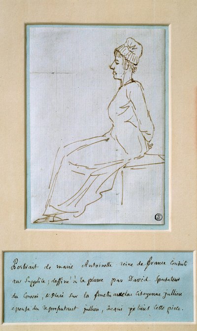 María Antonieta llevada a la tortura (1755 - 1793) de Jacques Louis David