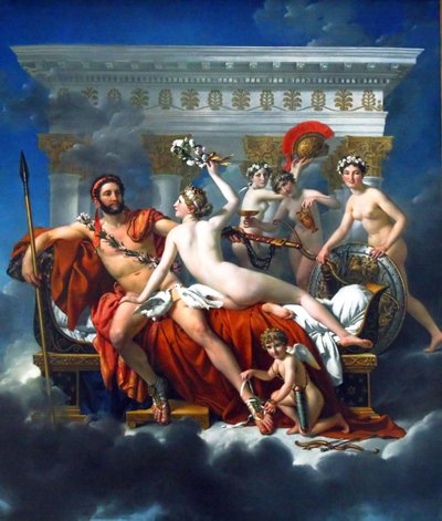 Marte Desarmado por Venus y Las Tres Gracias de Jacques Louis David