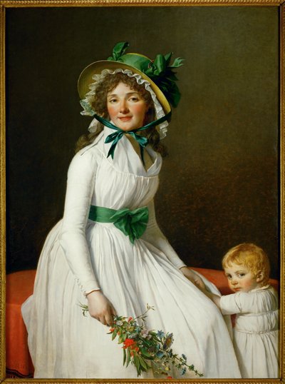Mme. Seriziat y su hijo ... de Jacques Louis David