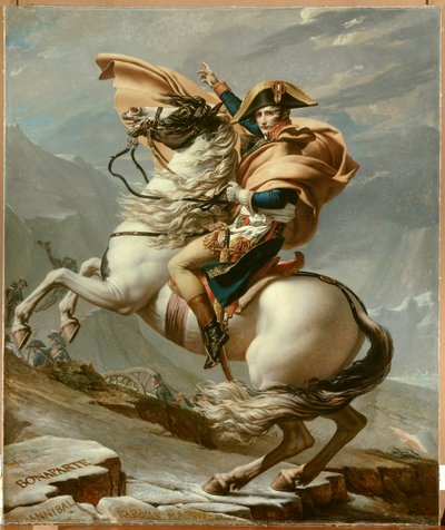 Napoleón cruza los Alpes de Jacques Louis David