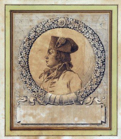 Philippe François Joseph Le Bas - Retrato de Philippe-François-Joseph Le Bas (1764-1794) por Jacques Louis David (1748-1825), c. 1793 de Jacques Louis David