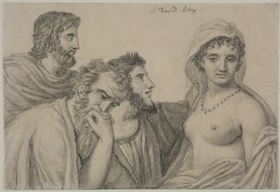 Phrynè ante los jueces, c. 1816-1820 de Jacques Louis David