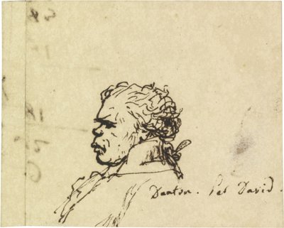 Retrato de Georges Jacques Danton 1759-1794 de Jacques Louis David