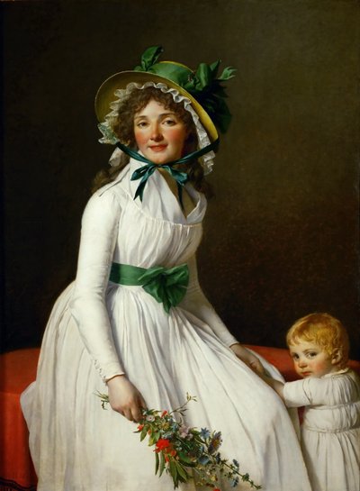 Retrato de Madame Pierre Seriziat y su hijo, Emile de Jacques Louis David