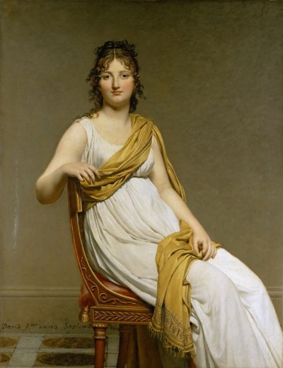 Retrato de Madame Raymond de Verninac, nacida Henriette Delacroix de Jacques Louis David