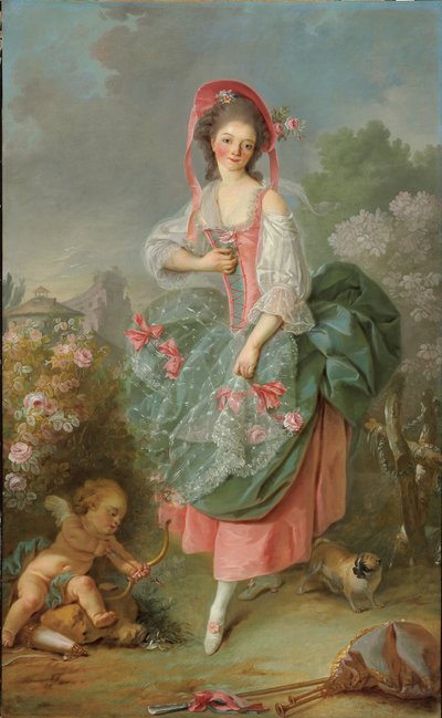 Retrato de Mademoiselle Guimard como Terpsícore de Jacques Louis David