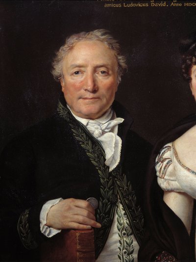 Retrato de Monsieur Mongez (1747-1835), arqueólogo (detalle) de Jacques Louis David