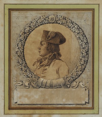 Retrato de Philippe-François-Joseph Le Bas 1762-1794, c. 1793 de Jacques Louis David