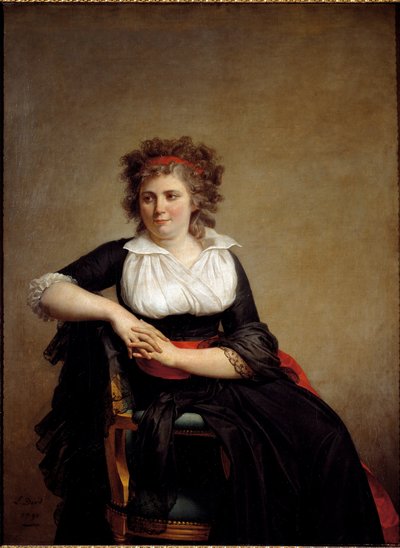 Retrato de Jeanne Robertine Rilliet Marquesa de Orvilliers - 1790 de Jacques Louis David
