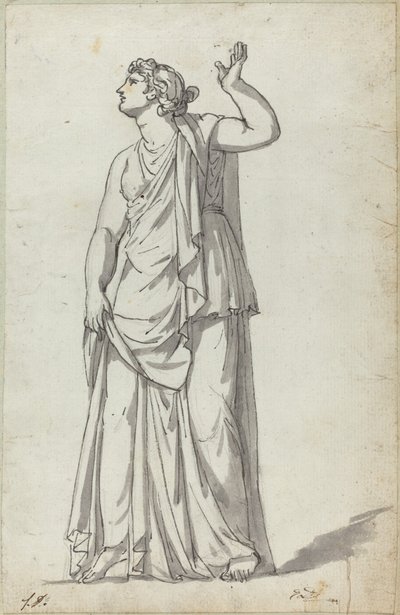 Estatua Romana de una Musa (Anchyrrhoe) de Jacques Louis David