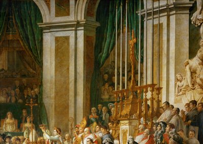 La coronación de Napoleón en Notre-Dame ... de Jacques Louis David