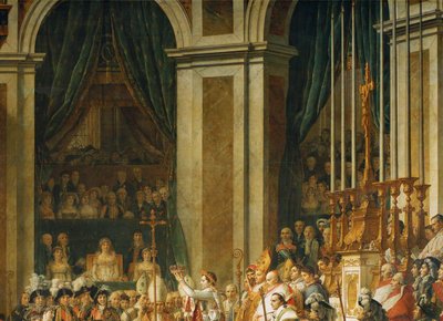 La coronación de Napoleón en Notre-Dame ... de Jacques Louis David