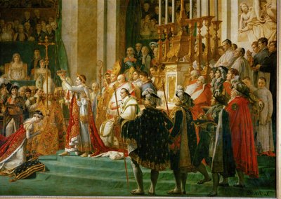 La coronación de Napoleón en Notre-Dame ... de Jacques Louis David