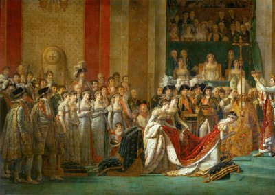 La coronación de Napoleón en Notre-Dame ... de Jacques Louis David
