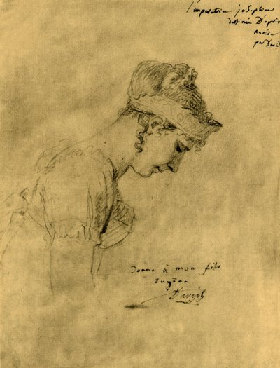 Boceto de Josefina en la coronación de Napoleón, 2 de diciembre de 1804, 1921 de Jacques Louis David
