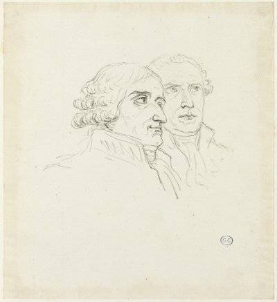 Estudios para la distribución de las águilas: El Archi-Chancelier, Cambacérés y el Archi-Trescrier, Lebrun de Jacques Louis David