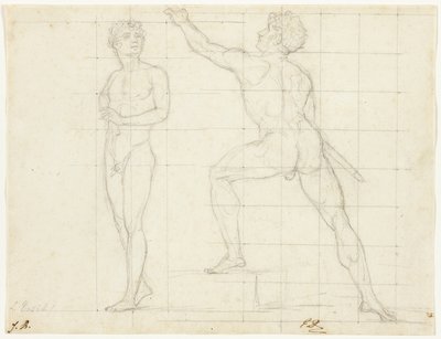 Estudio para "La distribución de las águilas" de Jacques Louis David