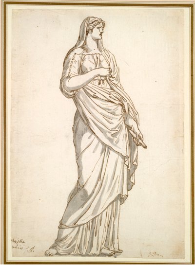 Estudio de la Estatua Sabina de la Villa Medici de Jacques Louis David