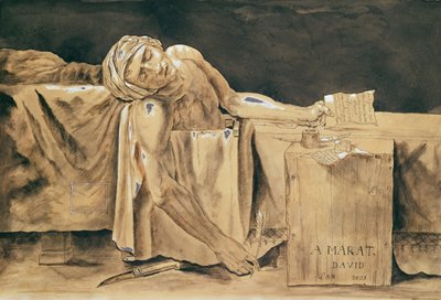 La Muerte de Marat, 1793 de Jacques Louis David