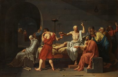 La muerte de Sócrates de Jacques Louis David