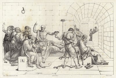La muerte de Sócrates de Jacques Louis David