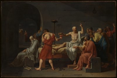 La muerte de Sócrates de Jacques Louis David