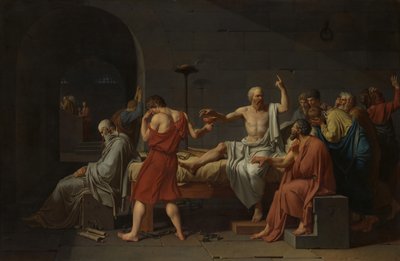 La muerte de Sócrates, 1787 de Jacques Louis David