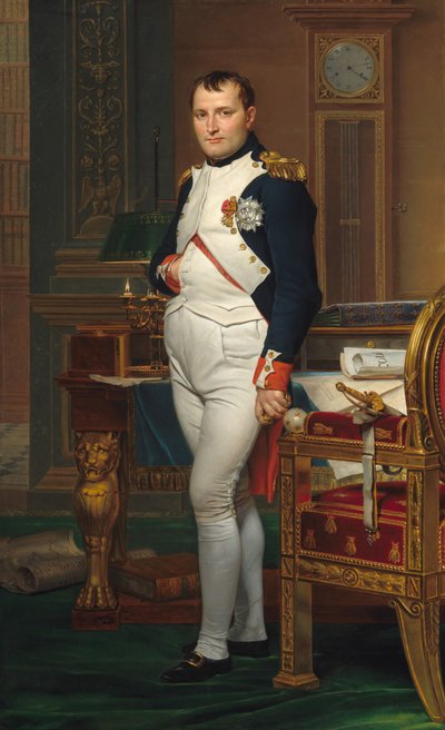 El emperador Napoleón en su estudio en las Tullerías, 1812 de Jacques Louis David