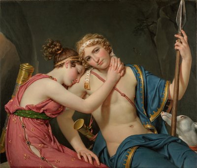 La despedida de Telémaco y Eucharis de Jacques Louis David