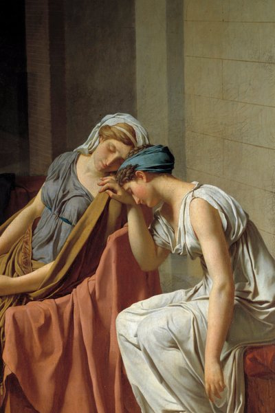 El juramento de los Horacios (detalle) de Jacques Louis David