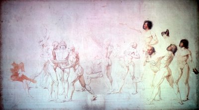 El juramento en la cancha de tenis, 1791 de Jacques Louis David