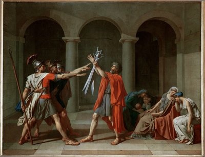 El juramento de los Horacios ... de Jacques Louis David