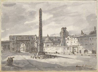 La Piazza del Popolo de Jacques Louis David