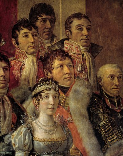 El rito de Napoleón. (detalle) de Jacques Louis David