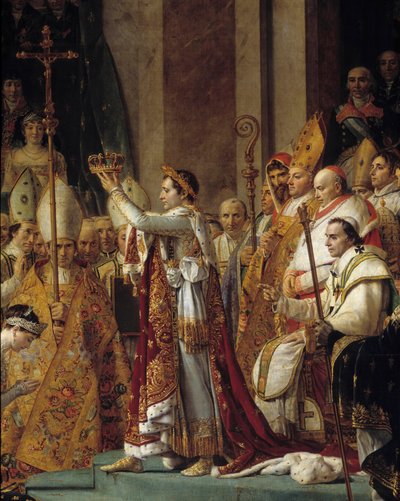 El rito de Napoleón. (detalle) de Jacques Louis David