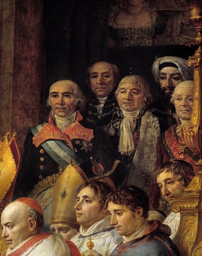 El rito de Napoleón. (detalle) de Jacques Louis David