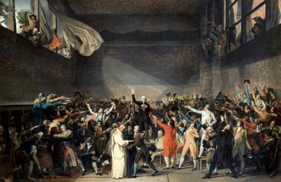 Juramento en la pista de tenis, 20 de junio de 1789 de Jacques Louis David