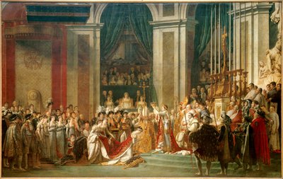 Consagración del Emperador Napoleón I y Coronación de la Emperatriz Josefina de Jacques Louis David