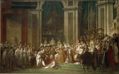 Consagración del Emperador Napoleón I y Coronación de la Emperatriz Josefina de Jacques Louis David