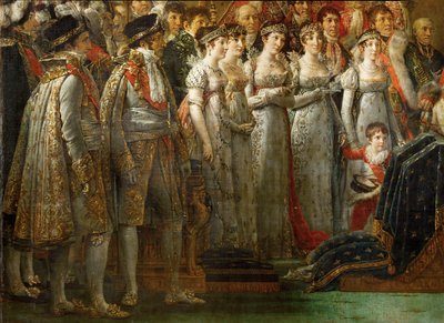 La coronación del emperador Napoleón I Bonaparte ... de Jacques Louis David