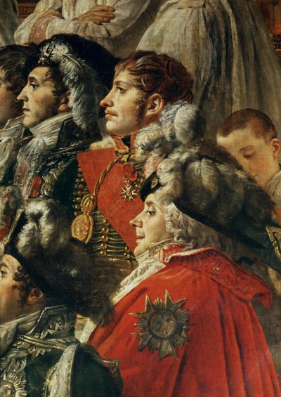 Coronación de Napoleón I por el Papa Pío VII en la catedral de Notre-Dame de París ... de Jacques Louis David