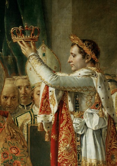 Coronación de Napoleón I por el Papa Pío VII en la catedral de Notre-Dame de París ... de Jacques Louis David
