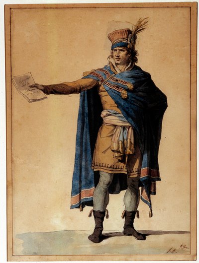 El representante del pueblo en funciones de Jacques Louis David