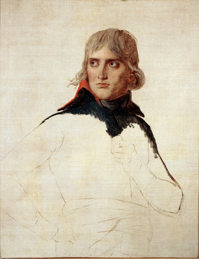 Retrato inacabado de Napoleón Bonaparte en general de Jacques Louis David