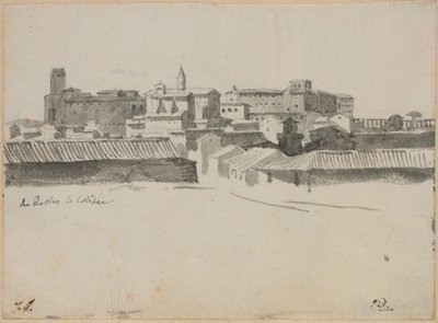 Vista desde el Coliseo, Roma de Jacques Louis David