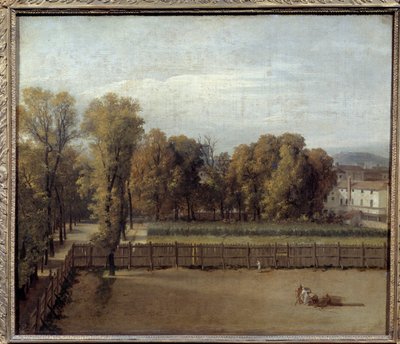 Vista del Jardín de Luxemburgo en París de Jacques Louis David
