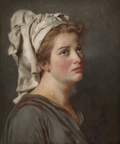 Joven con turbante, c.1780 de Jacques Louis David