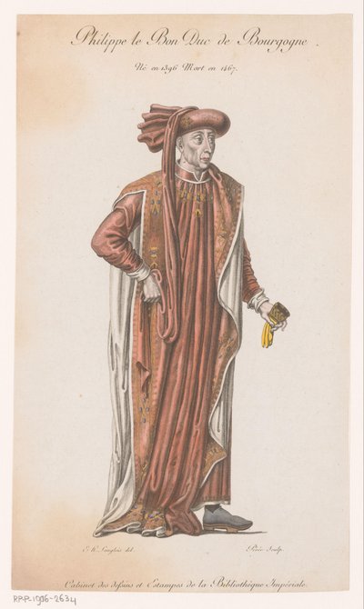 Portafolio de Filips de Goede
Felipe el Buen Duque de Borgoña (título en el objeto) de Jacques Louis Perée