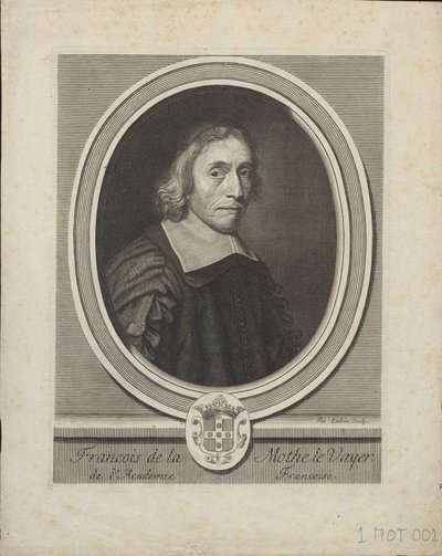 Retrato de François de La Mothe le Vayer 1588-1672, ca. 1695 de Jacques Lubin